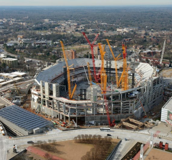 Falcons Stadium Aerial Photo