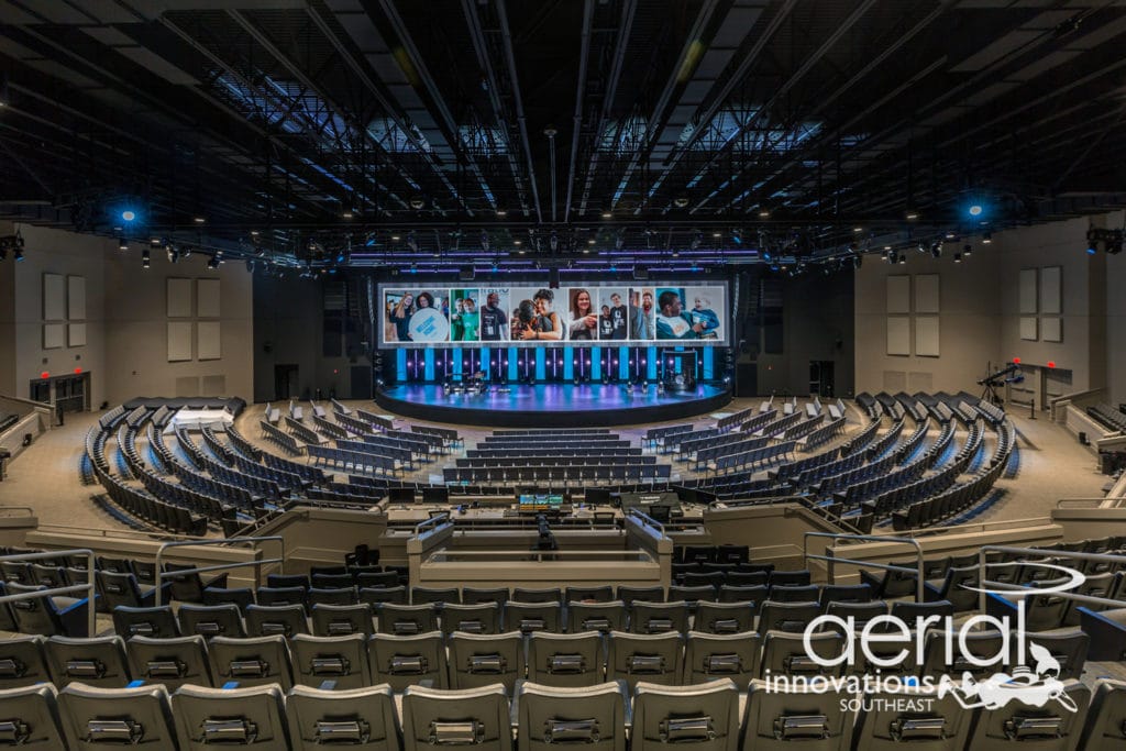 Life Church in Nashville, TN - interior photograph of the sanctuary