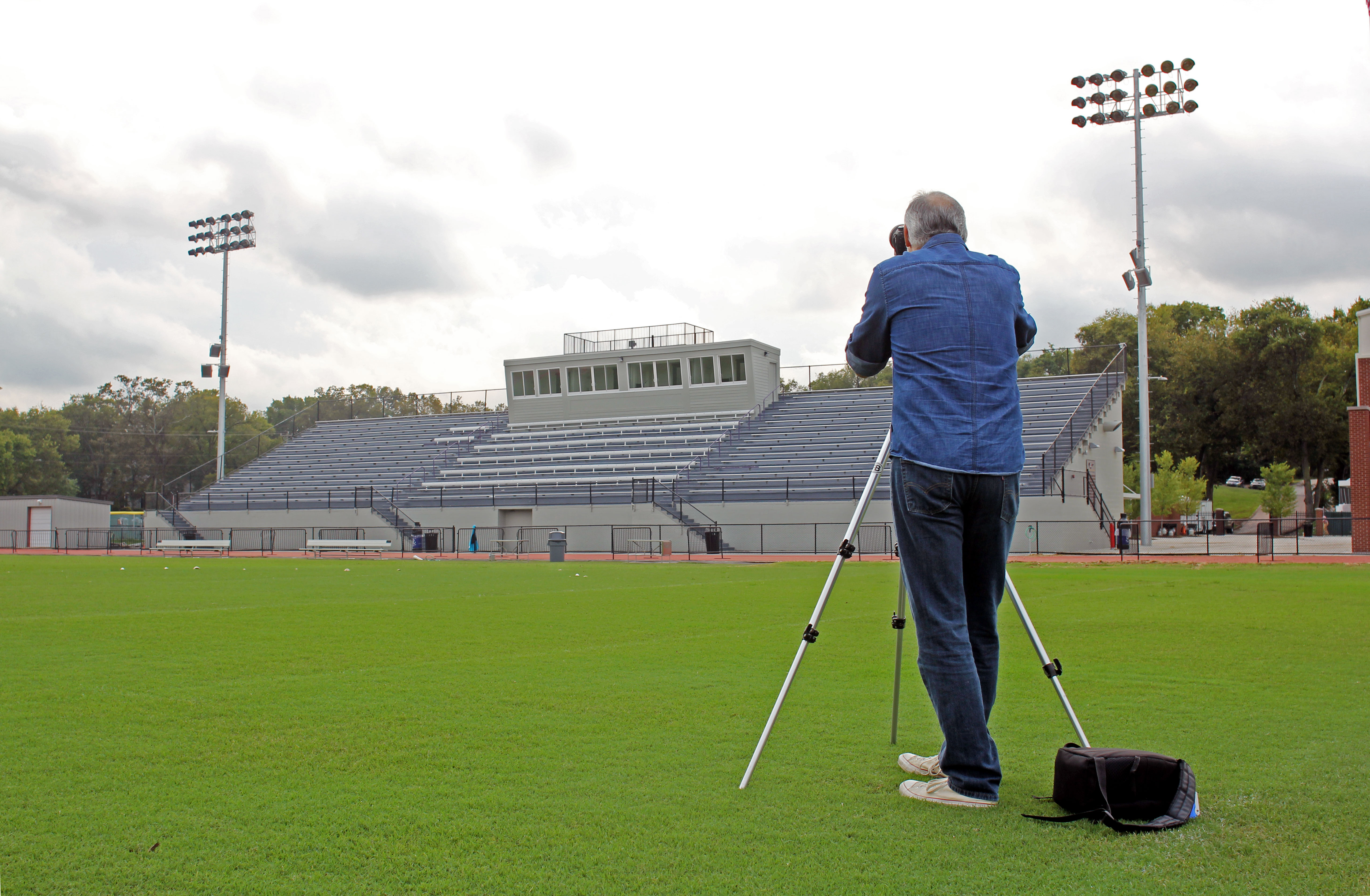 Rick photograph the stadium at Lipscomb University in Nashville, TN - Aerial Innovations Southeast